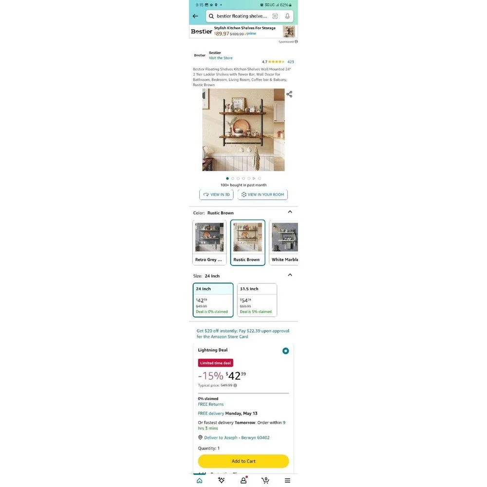 Shelves Wallniture Utah Wall Mount Kids Bookshelf Nursery Floating 2 Set Black